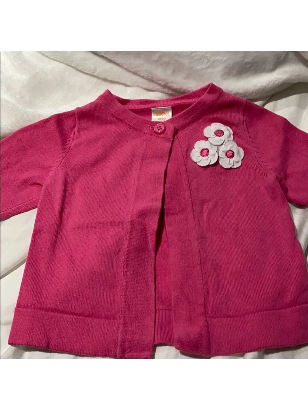 Gymboree 18-24 hot pink swing cardigan worn once